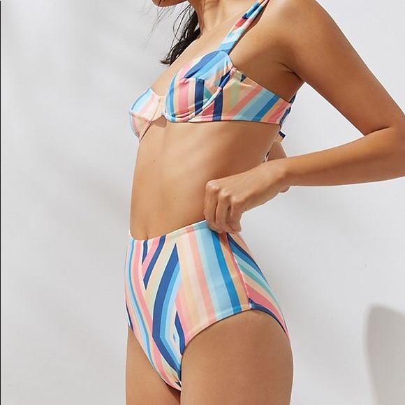 Anthropologie Other - Anthropologie FARM RIO Geometric High-Waisted Bikini Bottom